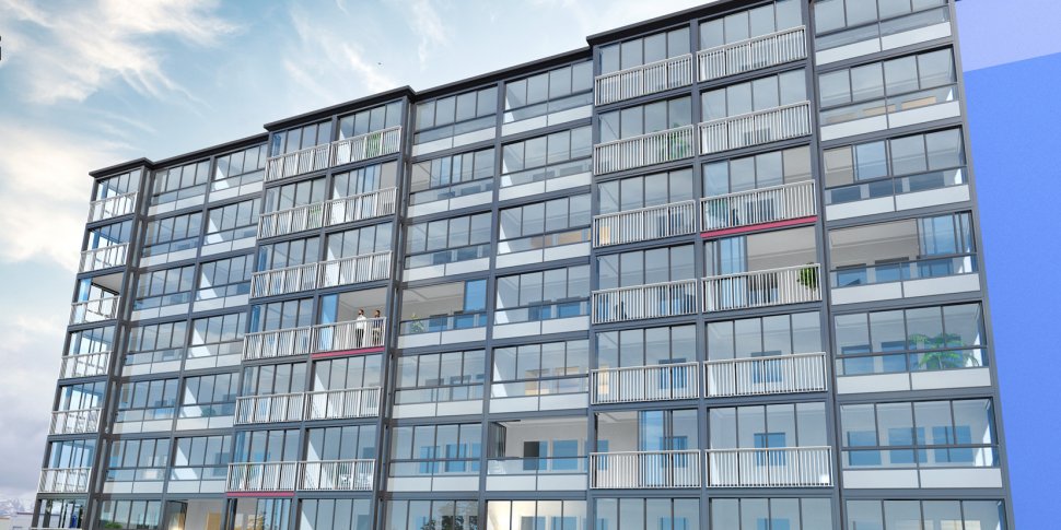 Byens mest kjente blokk rustes opp i Tromsø 