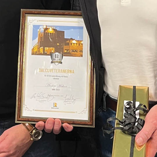 Anders feirer 25 år med Balco i Oslo