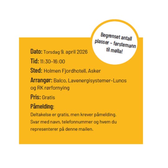 Gratis seminar med Balco. Står borettslaget foran store oppgraderinger?